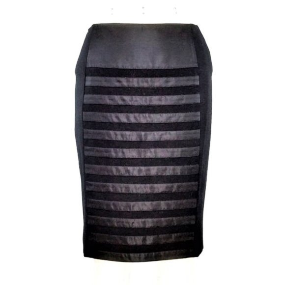 Jean Paul Gaultier Dresses & Skirts - Jean Paul Gautier Black Striped Pencil Skirt